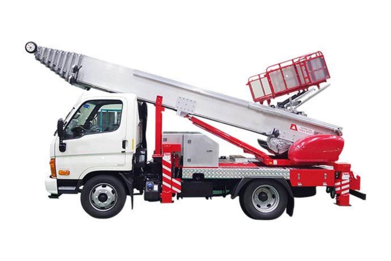 Ladder lift truck