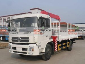 5 Ton 6 Wheelers Truck Telescopic Crane