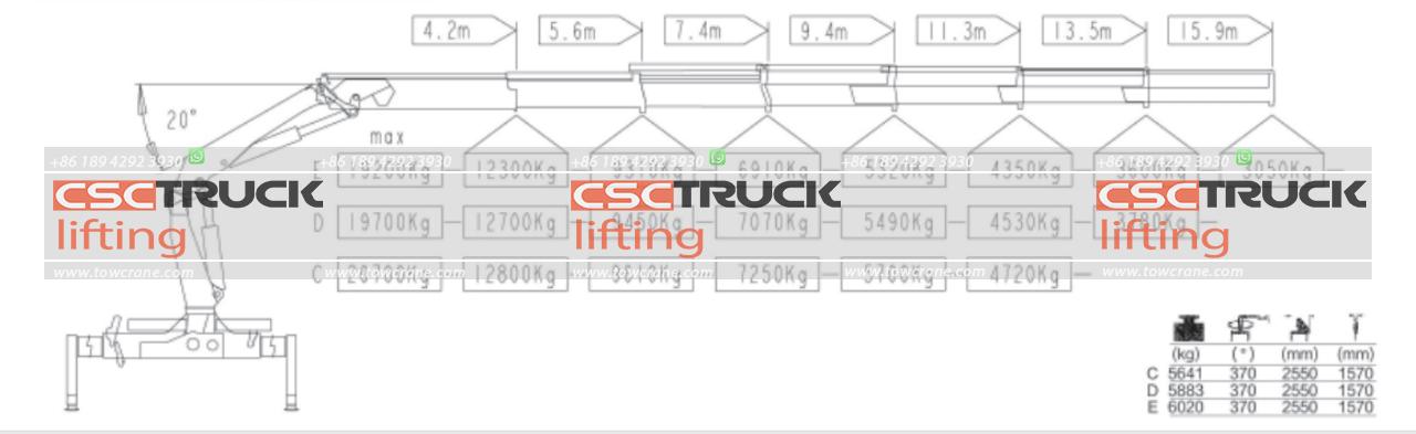 Shacman H3000 21 Ton Knuckle Boom Crane (10)