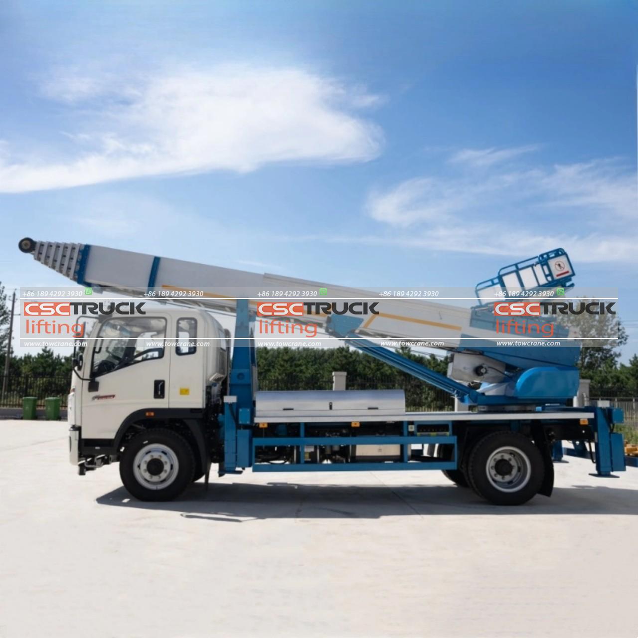 45M HOWO Ladder Lift Truck (5)