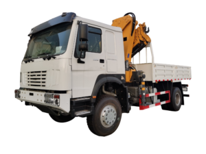 HOWO Truck 4X2 5.7Ton Mounted Palfinger Crane