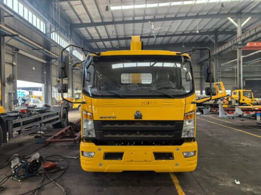 Howo 11 Ton Tow Truck With Crane